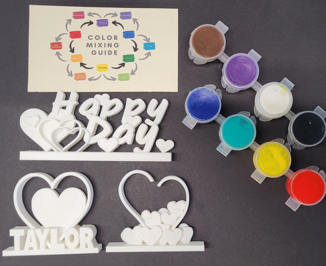 0222KTwo - February Paintable Kit 2 (Personalized)