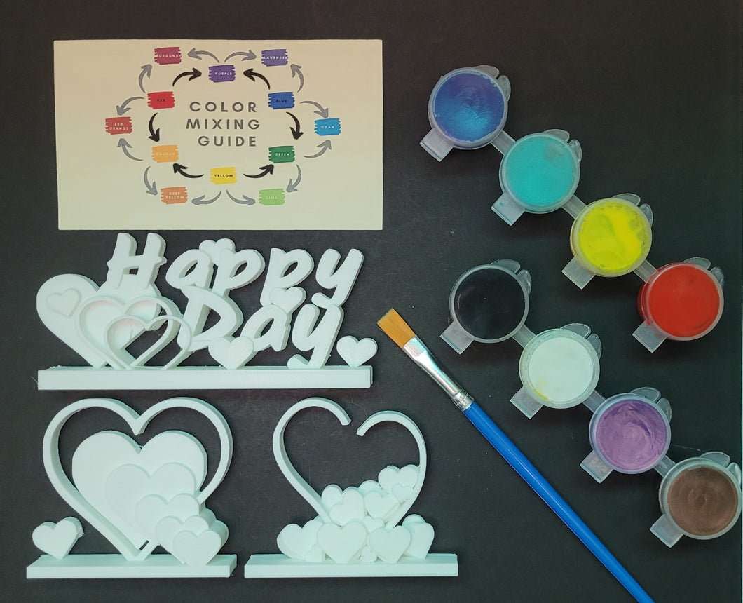 0222KOne - February Paintable Kit 1